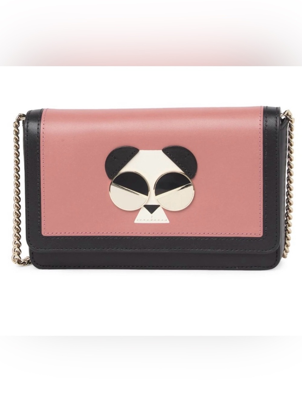 Closet Closing ** KATE SPADE NEW YORK gentle panda chain crossbody wallet